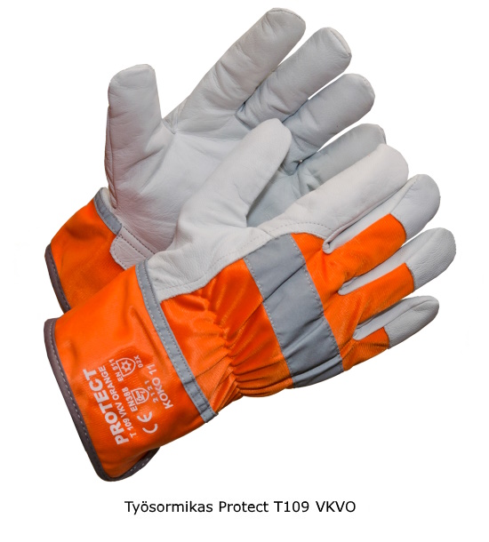 Työsormikas, tuulenpitävä, fleecevuori